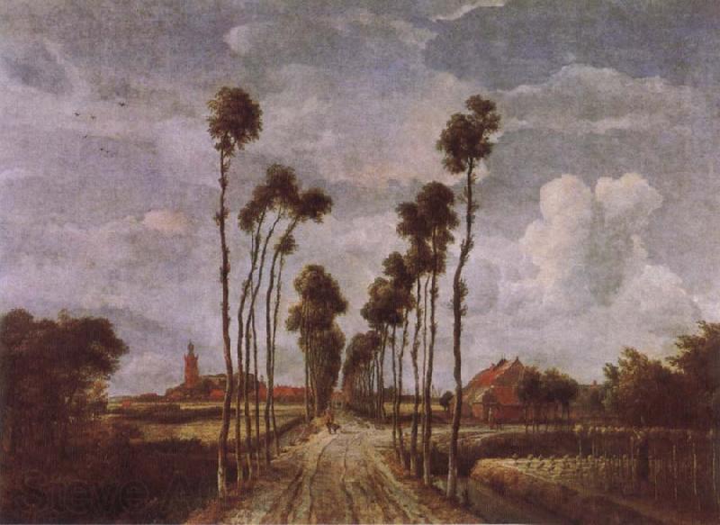 Meindert Hobbema The Avenue at Middlehamis Germany oil painting art